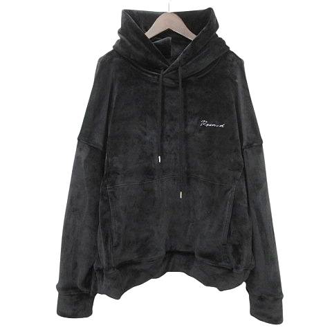 【中古】リサウンドクロージング DOUBLE VELOURS FLEECE パーカー ベロア フーディー プルオーバー 2 黒 メンズ 中古】リサウンドクロージング DOUBLE VELOURS FLEECE パーカー ベロア