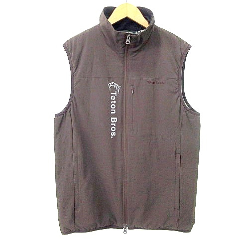 【中古】ティートンブロス teton bros ポーラテック 中綿 ベスト ナイロン M 茶 ブラウン A0421 メンズ