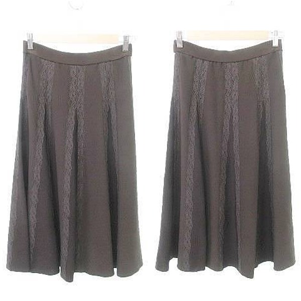 【中古】未使用品 エポカ EPOCA 美品 2点セット タグ付き カーディガン フレア スカート ニット 薄手 レース 40 XL 中古】未使用品 エポカ EPOCA 美品 2点セット タグ付き カーディガン