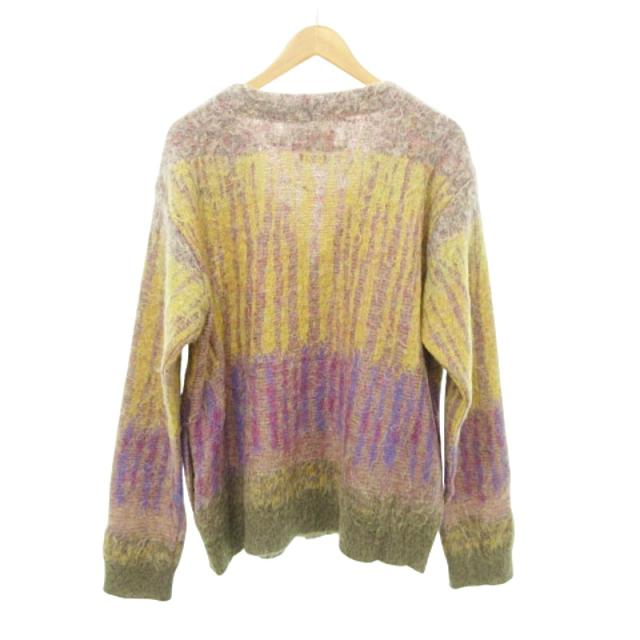 トップス YOKE Jacquard Mohair Cardigan yellow 2 YOKE Jacquard Mohair Cardigan yellow 2 YOKE LANDSCAPE MOHAIR