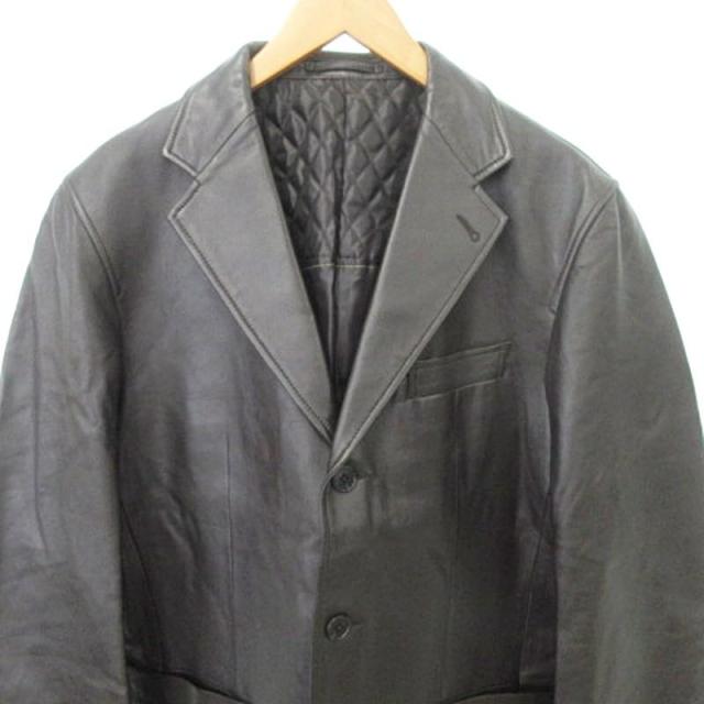 タケオキクチ ラムレザーテーラードジャケット 黒 L 羊革テーラード トロトロ 美品 タケオキクチ テーラード レザージャケット ラムレザー 羊革