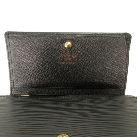 中古】ルイヴィトン 美品 エピライン アンヴェロップ 折りたたみ 財布