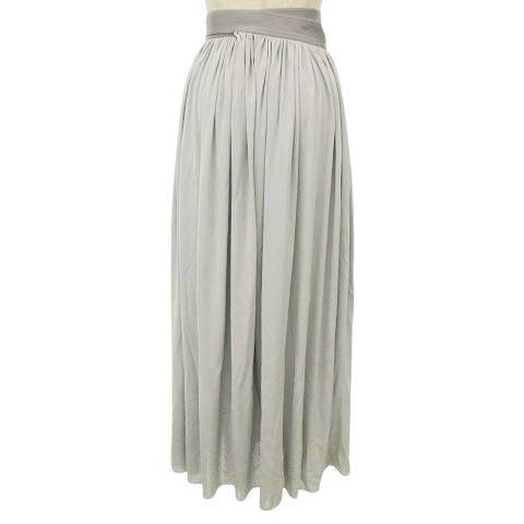 中古】セリーヌ CELINE フィービー期 レザー ベルト ギャザー スカート