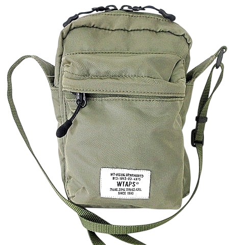 【中古】ダブルタップス WTAPS RECONNAISSANCE POUCH サコッシュ ポーチ ナイロン カーキ グリーン系 A0709 メンズ