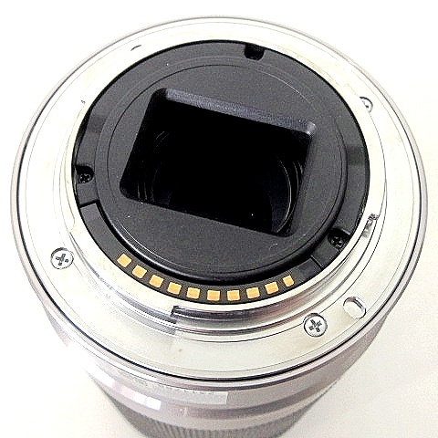 【美品】Sony デジタル一眼カメラα 純正レンズ SEL55210 SONYデジタル一眼カメラ“α”用レンズ SEL55210（S）シルバー 中古
