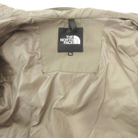 【中古】ザノースフェイス ジャケット プリマロフト NP61735 2WAY ナイロン ロゴ 厚手 XLサイズ 茶 ■MET1 メンズ 中古】ザノースフェイス ジャケット プリマロフト NP61735 2WAY