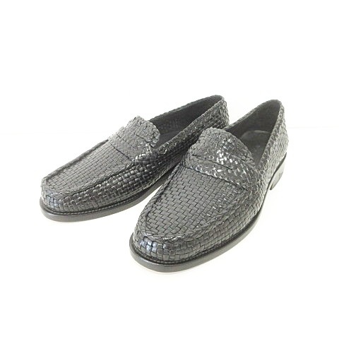 値下げ未使用品ＭＡＲＮＩローファー Black leather New Wave loafer | Marni