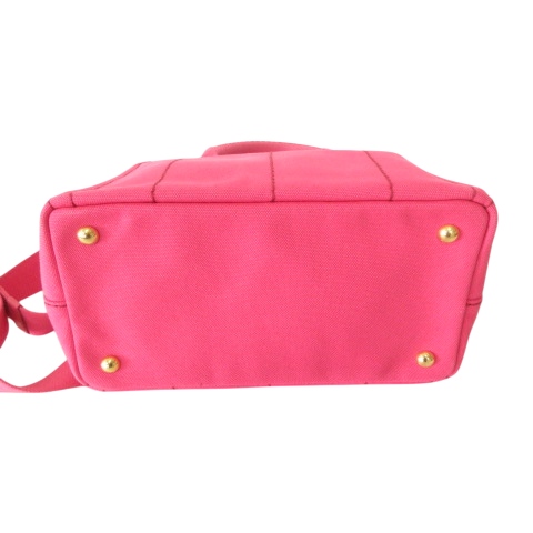 プラダ PRADA トートバッグ CANAPA ピンク キャンバス 値下げ 20231210