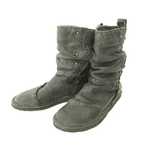 中古革製ブーツ ブルーノマリサイドゴアブーツ ブルーノマリ ブーツ 本革 レザー