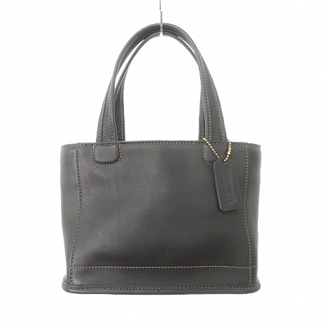 【中古】コーチ COACH オールドコーチ 美品 レザー ハンドバッグ 鞄 カバン US製 9308 黒 ブラック ORG レディース