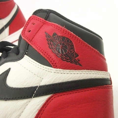 【中古】ナイキ NIKE Air Jordan 1 Retro High OG "Bred Toe" 555088-610 スニーカー 27.5cm ブレッド 赤黒 メンズ