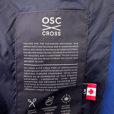 【中古】OSC CROSS ダウンジャケット フード ファー L 青 ブルー カナダ A1029 メンズ_8