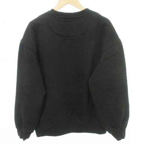 【中古】未当てはめる品 下げ札付き添い人 欠けら ミニ ロゴタイプ フーディ 厚地の外套大きさ 流汗 155 L大きさ 黒 キッズ