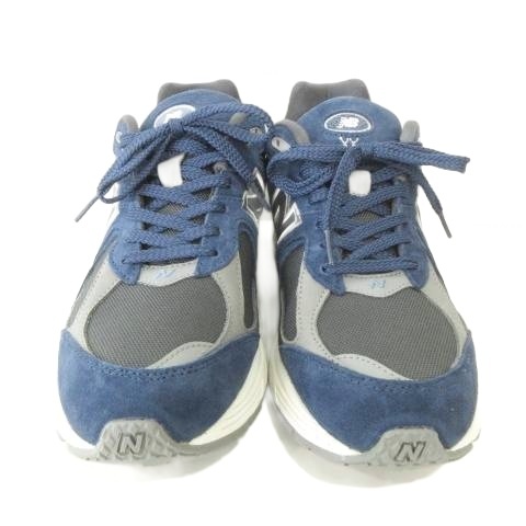 【中古】ニューバランス NEW BALANCE M2002RAS サファリ別注 スニーカー ローカット 27.5cm 紺 ネイビー メンズ
