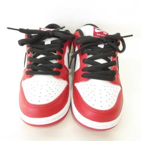 【中古】ナイキ BQ6817-600 SB ダンク ジェーパック シカゴ スニーカー 23.5cm 赤 レディース