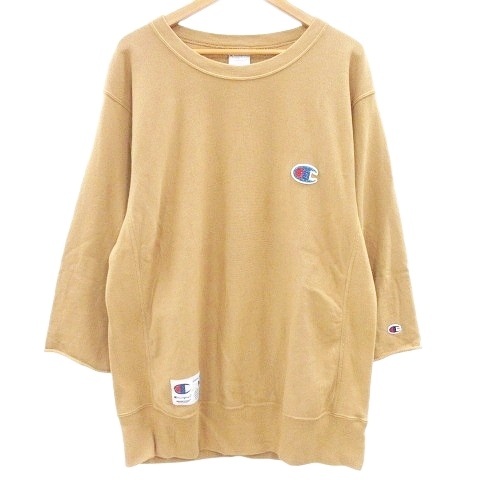 【中古】チャンピオン × アンダーカバー リバースウィーブ スウェット シャツ トレーナー M ベージュ  メンズ