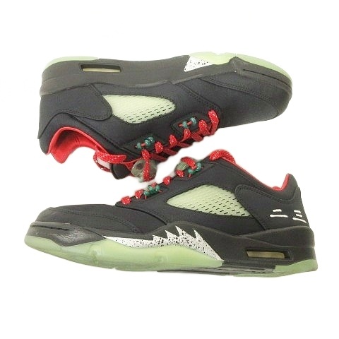 【中古】ナイキ NIKE CLOT Air Jordan 5 Low "Jade 5 Low" DM4640-036 エアジョーダン 5 スニーカー 26.5cm 黒メンズ