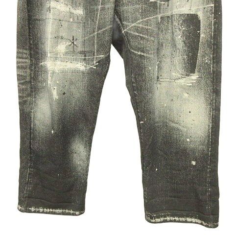 【中古】サプール SAPEur 美品 Lot.5550XX SWEAT PANTS デニム転写 スウェット パンツ 裏毛 XXL 黒 ブラック メンズ_3
