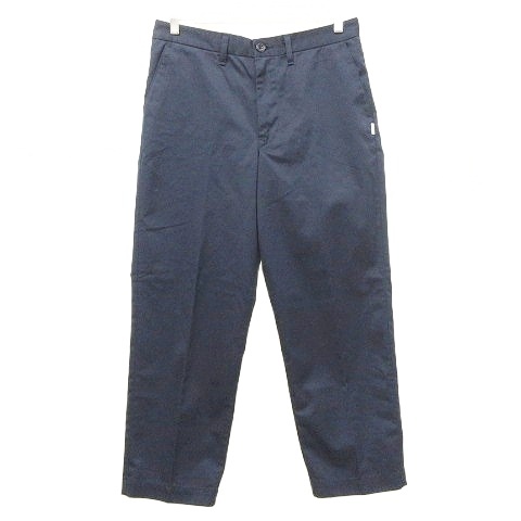 【中古】ダブルタップス WTAPS 23AW ツイル トラウザー CTPL. TWILL ワークパンツ チノパン 02 紺 ネイビー メンズ