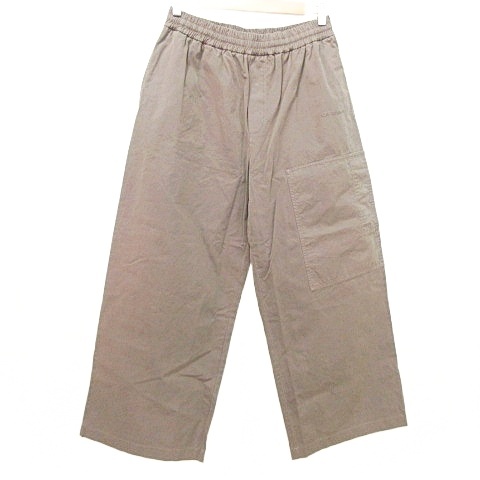 【中古】未使用 オフホワイト タグ付 正規 22AW Bounce Cott Pull On Pant バウンスコットプルオンパンツ M カーキ