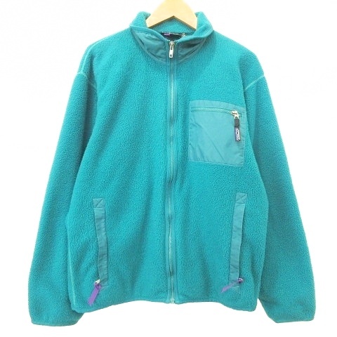 【中古】パタゴニア Patagonia USA製 90s 25021 Fleece Jacket Style フリースジャケット M 緑 グリーン系 メンズ