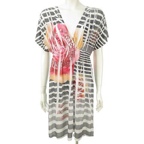 中古 Mi Manchi ワンピース ノースリーブ ギャザー 転写 プリント 白 赤 黒 S Chico Usa製 レディースの通販はau Pay マーケット ブランド古着のベクトル