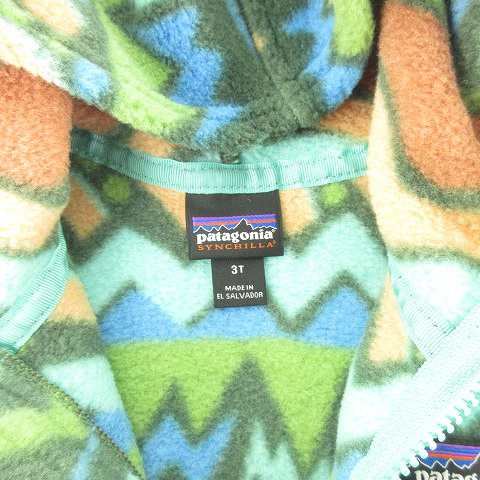 【新品未使用】 patagonia パタゴニア キッズ ベビー フリース パーカー フーディー BABY SYNCH CARDIGAN 60093 【6M(6ヶ月)/GUANACO FIESTA PEACEFUL PINK】並行輸入品