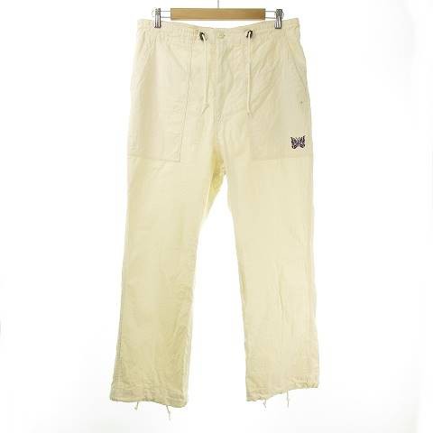 【中古】未使用品 ニードルス ニードルズ Needles 23SS String Fatigue Pant MR222 ファティーグ パンツ S  白｜au PAY マーケット