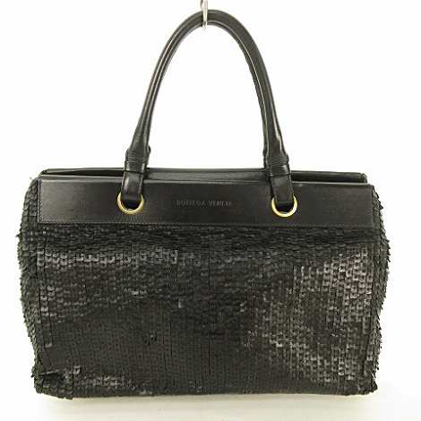 中古】ボッテガヴェネタ BOTTEGA VENETA 茶タグ ハンドバッグ レザー