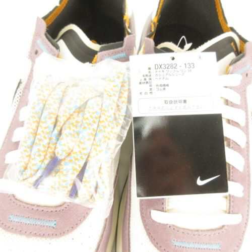 【中古】未使用品 ナイキ NIKE Waffle One SE DX3282-133 ワッフル ワン スニーカー 白 紫 US10 28cm  IBO39｜au PAY マーケット