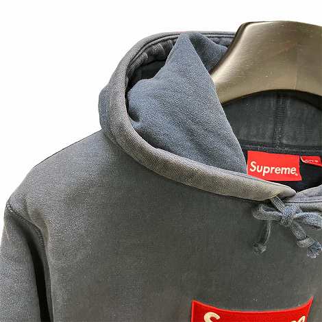 supreme シュプリーム 16aw box logoパーカー L ネイビー