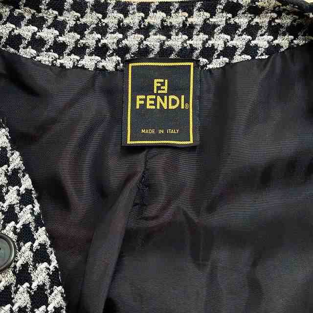 中古】フェンディ FENDI ヴィンテージ スーツ セットアップ ノーカラー