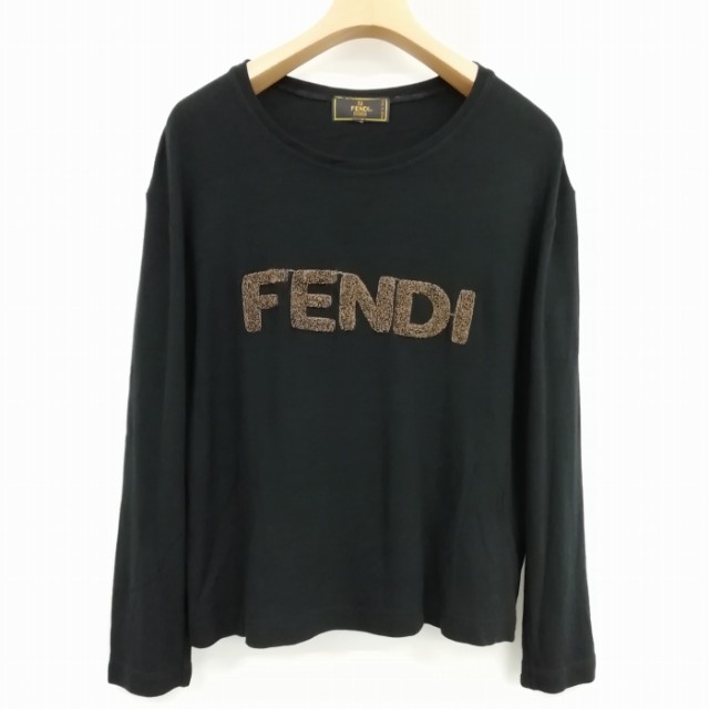 中古】フェンディ FENDI maglia パイル 刺繍 ロゴ ロングスリーブ ...