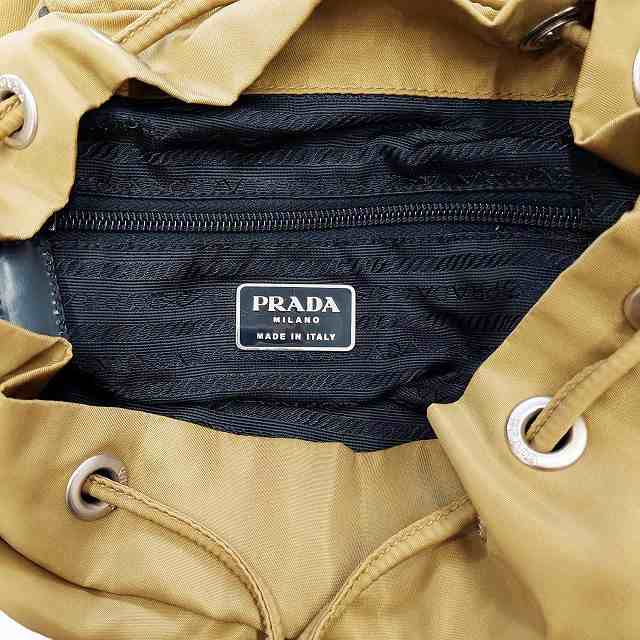 中古】プラダ PRADA 三角ロゴプレート ミニリュック デイパック バック