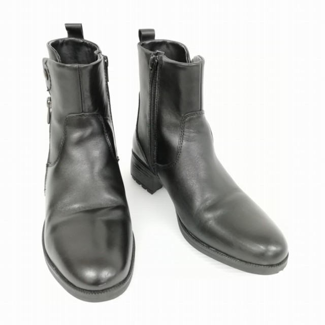 中古】ジアーノバレンチノ giano valentino レザー ショート ブーツ