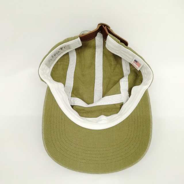 【中古】シュプリーム SUPREME 21SS Linen Camp Cap 美品 リネン キャンプ キャップ ボックスロゴ オリーブ｜au PAY  マーケット