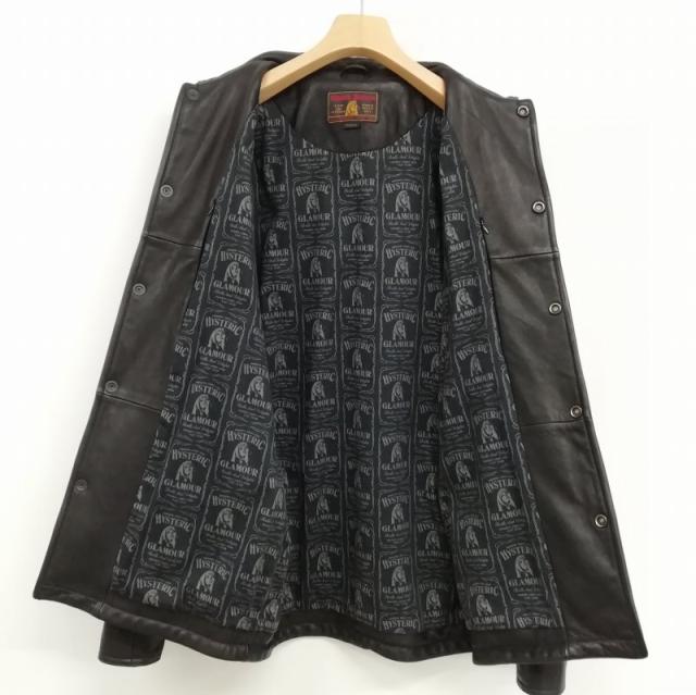 ヒステリックグラマー HYSTERIC GLAMOUR レザー コーチ ジャケット