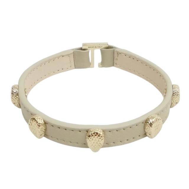 美品 BVLGARI ブルガリ セルペンティ ブレスレット オレンジ レザー