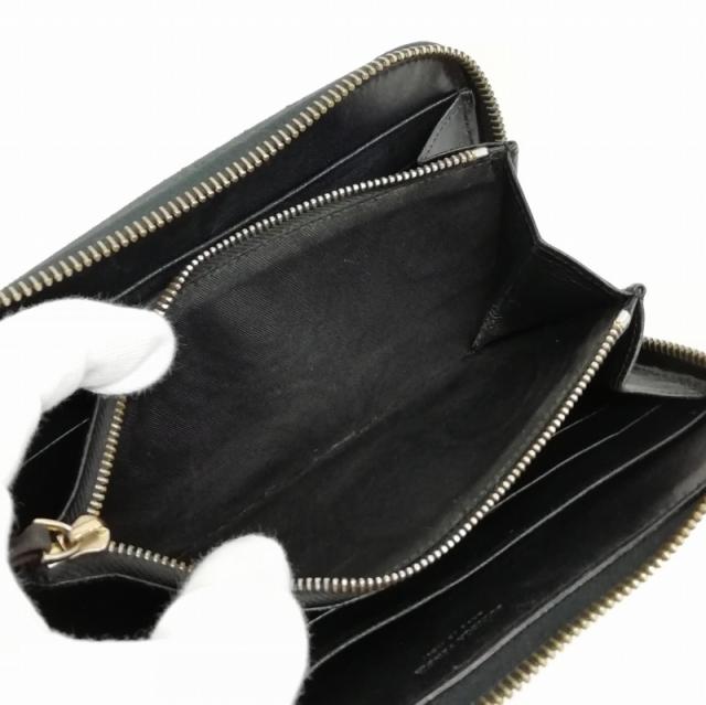 【良品】ボッテガ 長財布 イントレチャート オールレザー 黒 ラウンドジップ 良品！ ボッテガヴェネタ 長財布 ラウンドジップ イントレチャート