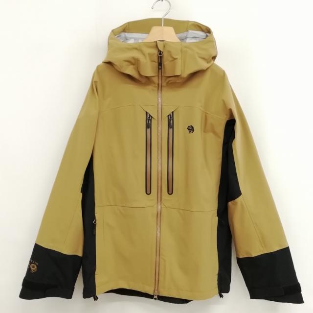 【中古】マウンテンハードウェア OE4909 スノーストーム ジャケット マウンテンパーカー 美品 S ベージュ ブラック