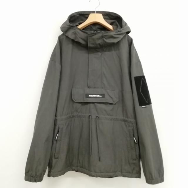 【中古】メレル MERRELL MLM2A3JK1203 ソリッド アノラック パーカー ジャケット 100 ダークグレー メンズ