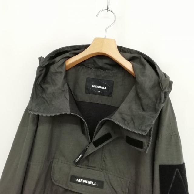 【中古】メレル MERRELL MLM2A3JK1203 ソリッド アノラック パーカー ジャケット 100 ダークグレー メンズ