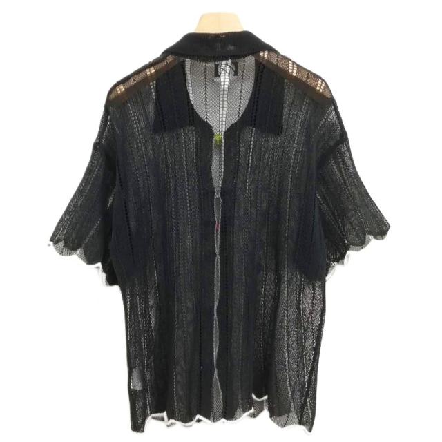 中古】yanyan Honey ニット シャツ カーディガン チャイナボタン 半袖