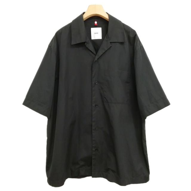 【中古】オーエーエムシー OAMC 3520700038  Black Shirt オープンカラー シャツ 半袖 XL ブラック メンズ