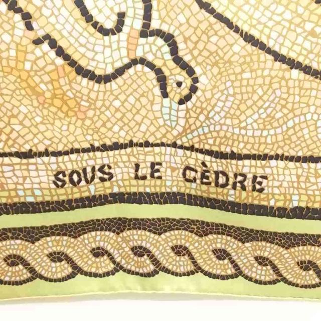 中古】エルメス HERMES カレ90 SOUS LE CEDRE ヒマラヤ杉の下で 大判
