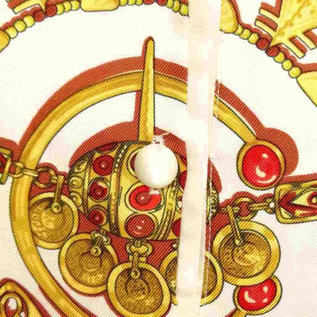 中古】エルメス HERMES PARURES DES SABLES シルク ニット 切替