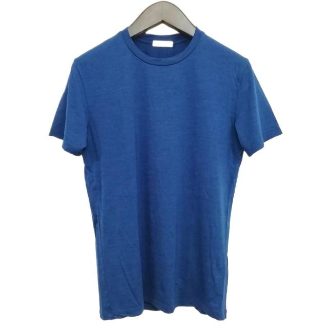 【中古】Albeni 1905 アルベニ メリノウール カットソー Tシャツ クルーネック 半袖 S ネイビー メンズ