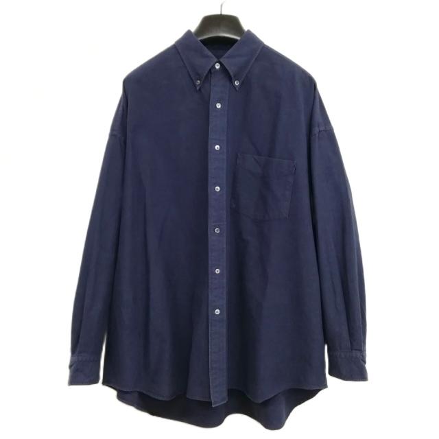 【中古】グラフペーパー GM213-50113B Oxford Oversized B.D Shirt 21AW オーバーサイズ オックスフォード シャツ F