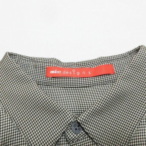 中古】ミントデザインズ リボンシャツ 37204-HT3TF03 長袖 オープン