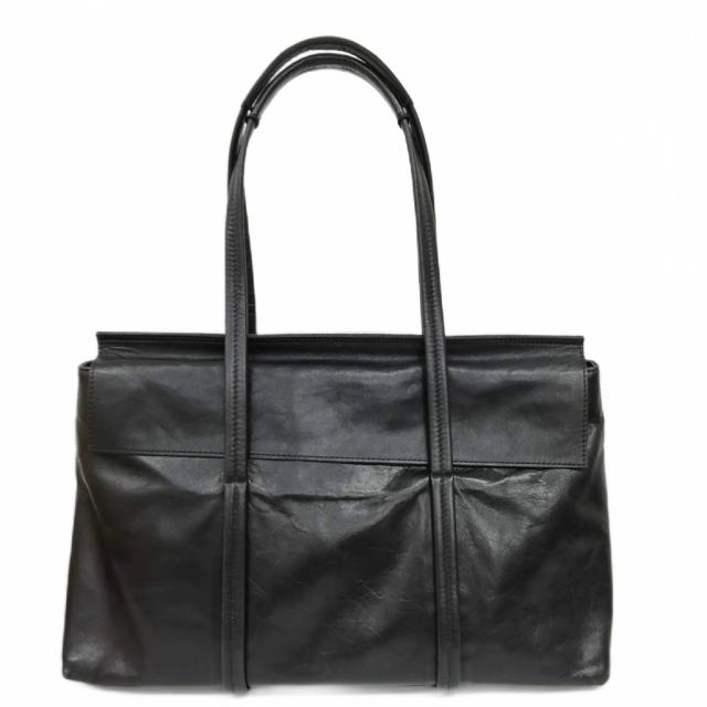 【中古】ニュートラルグレイ Neutral Gray プランシュM トートバッグ 軽量 ホースレザー 黒 ブラック レディース